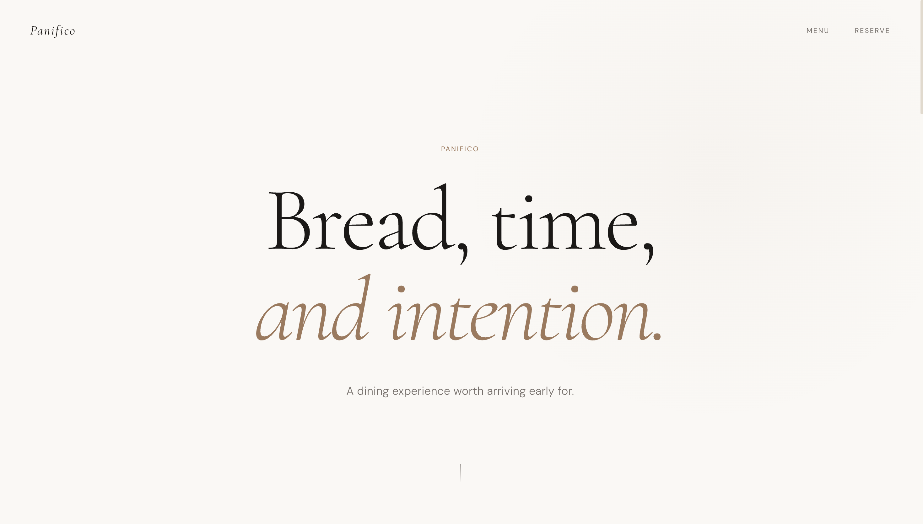 Panifico — Artisanal Culinary Experience & Management System